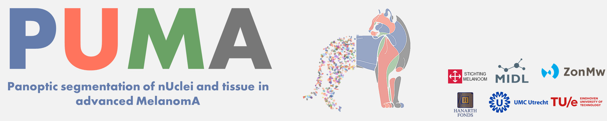 PUMA: Panoptic segmentation of nUclei and tissue in MelanomA Banner