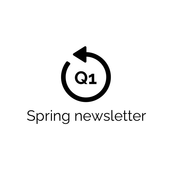 Logo for blog post Spring Newsletter 2022